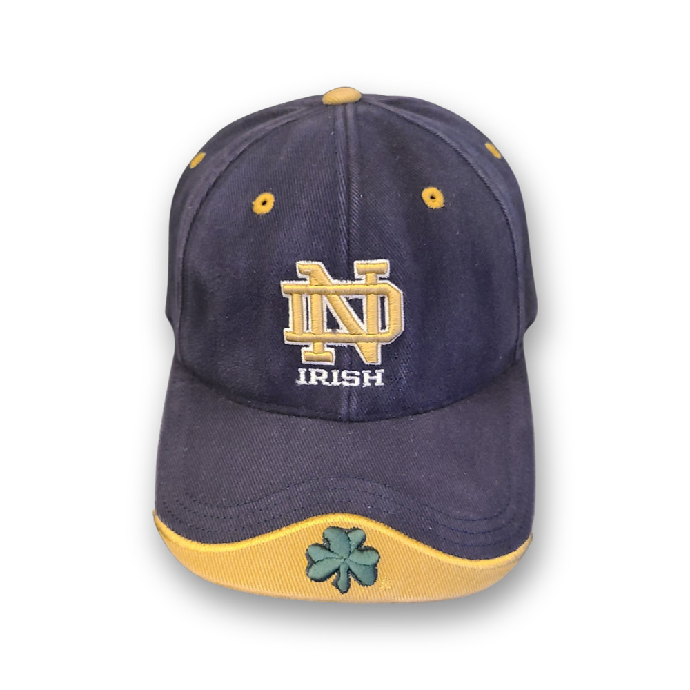 University of Notre Dame Irish Logo Hook/Loopback Baseball Cap, Size Adjustable